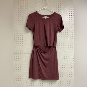Socialite Maroon Knit Dress